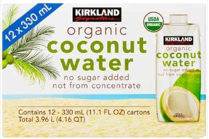 Kirkland Signature Organic Coconut Water 11.1 oz Pack of 12 by LOS
