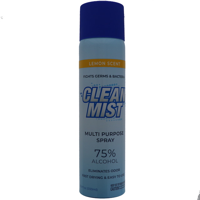 CLEAN MIST SPRAY LEMON SCENT 75 ALCOHOL