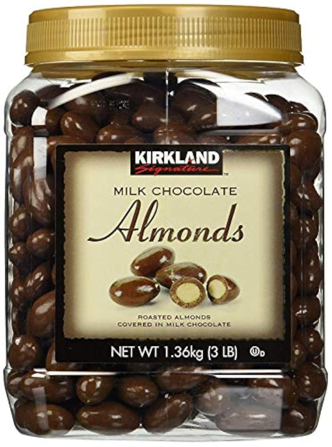 Kirkland Signature HTGFD Milk Chocolate Roasted Almonds  48 Ounce