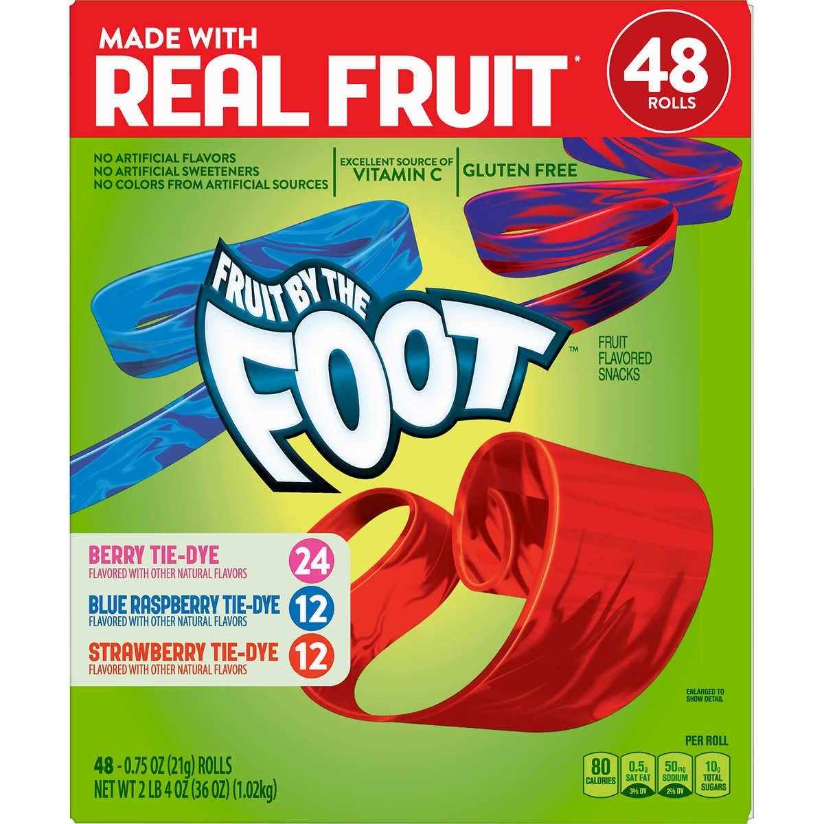 Fruit By The Foot Variety Pack 0.75 Ounce 48 Count