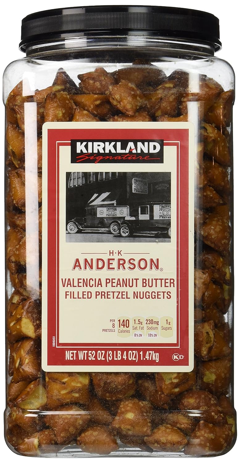 Kirkland Signature H.K Anderson Valencia Peanut Butter Filled Pretzel Nuggets 52 Oz - Cos9